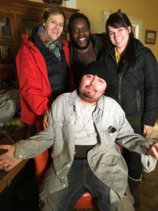From L to R: Me, Chad Coleman, Claire White, Anthony Conti seated.