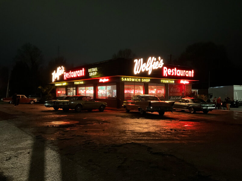 Wolfies Exterior Night