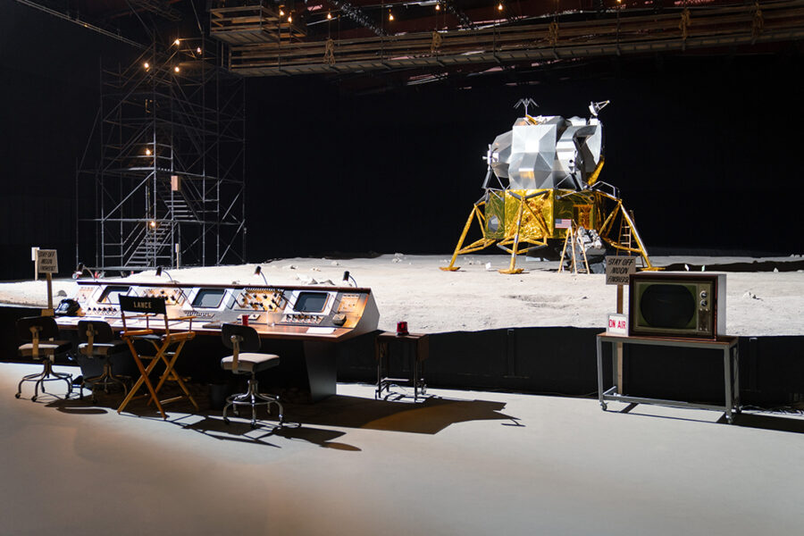 KSC Fake Moon Landing Set